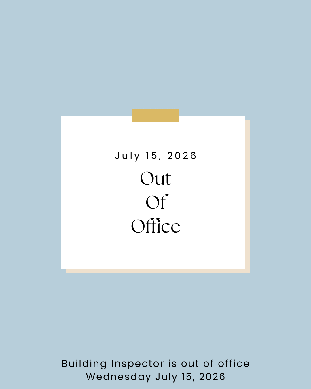 Out of Office